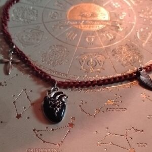 Black Heart Pendant Necklace